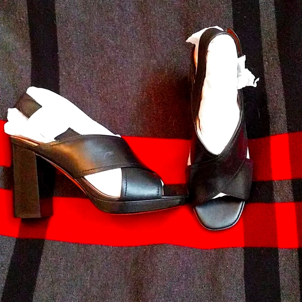 Ladies Coach heeled slingback